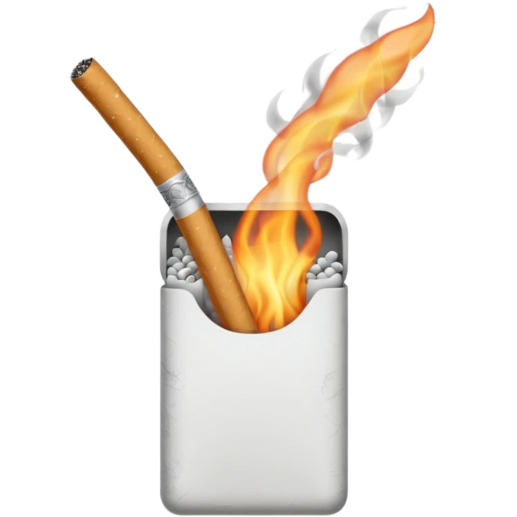 Minimalistic cigarette emoji emoji