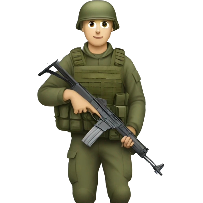 soldiers pick up ukrainian fal emoji