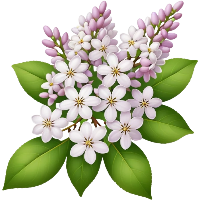 White lilac emoji