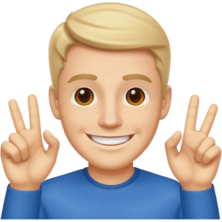 White guy flashing the camera emoji
