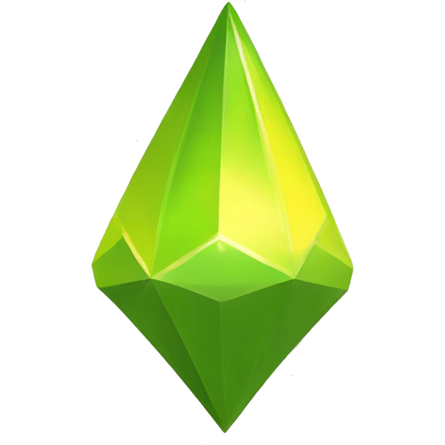 The Sims 4 plumbob  YELLOW emoji