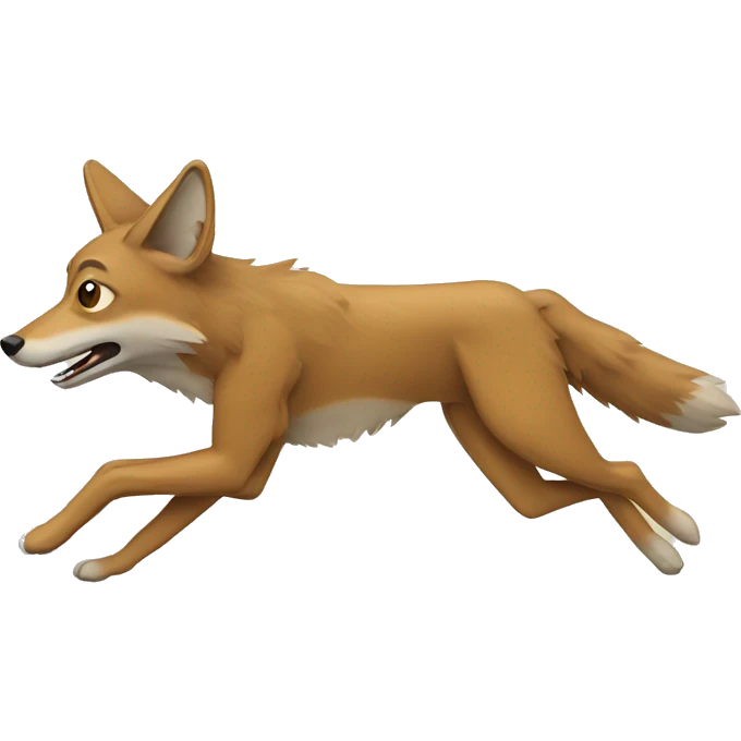 Coyote running emoji