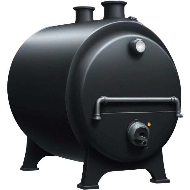The boiler is black emoji