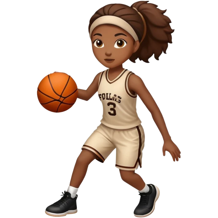 black female playing basketball emoji