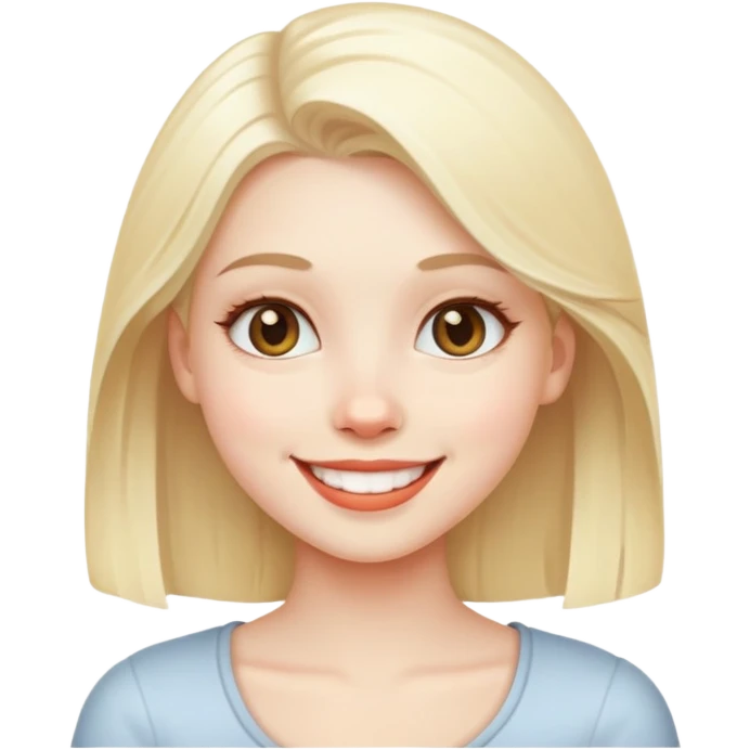 slay gurl white blonde emoji