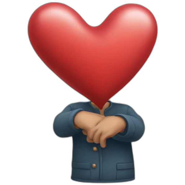 Coeur en main emoji