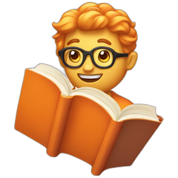 Livre orange emoji