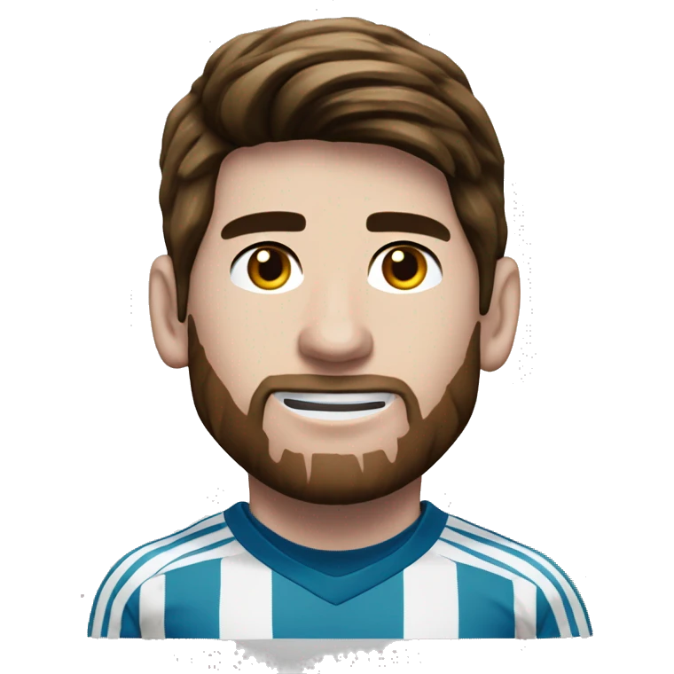 Messi with maillot or real of Madrid  emoji