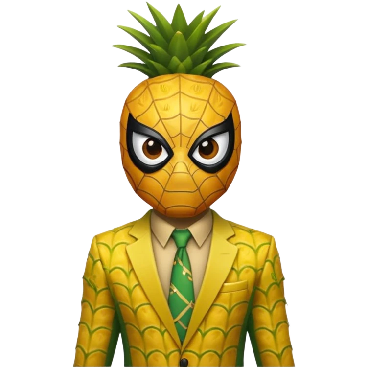 spiderman in pineapple theme emoji