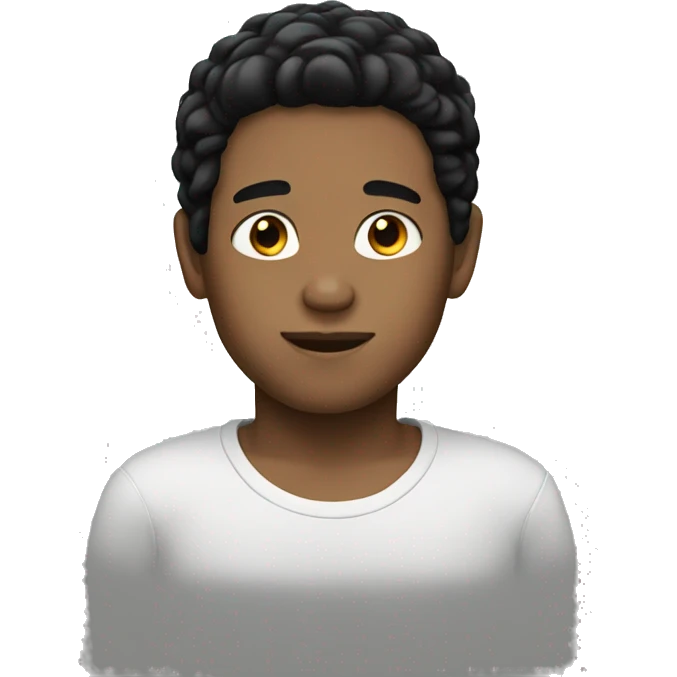 whte boy with black hair emoji