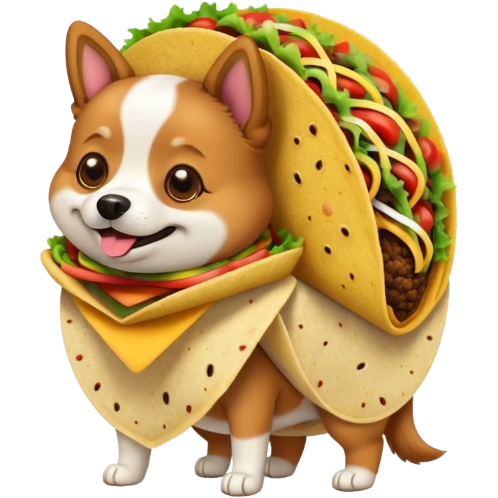 Taco dog emoji