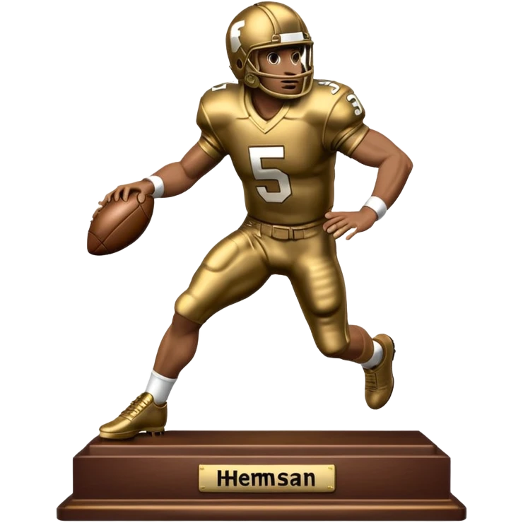Heisman football trophy emoji