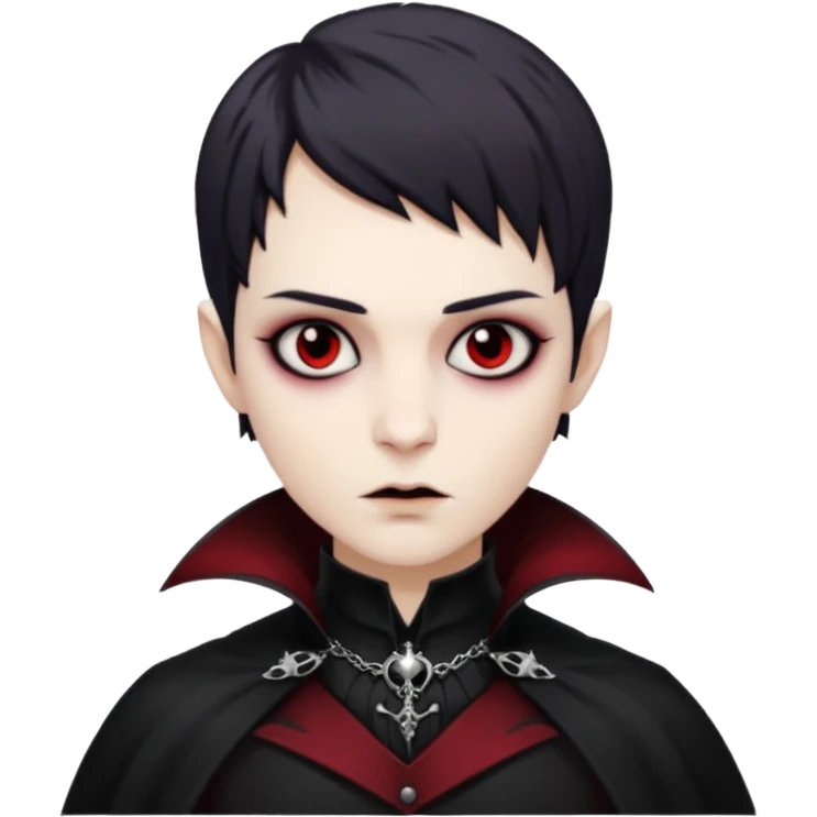 short haired vampire emoji