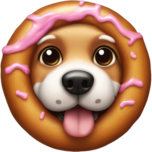 doughnut dog emoji