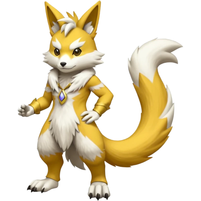 Lombax-Renamon full body emoji