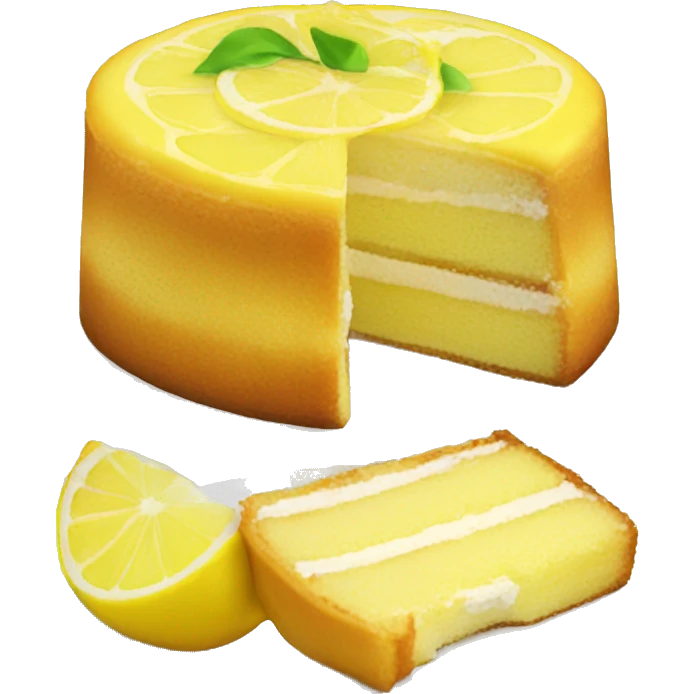 Lemon cake emoji