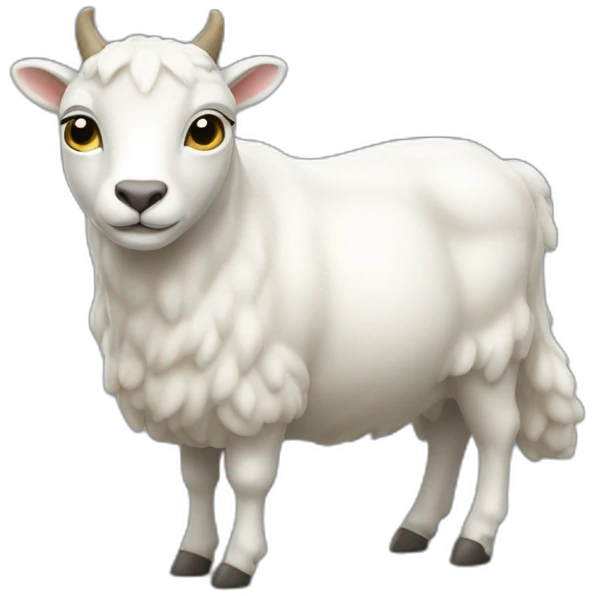 Un chat sur une chevre emoji
