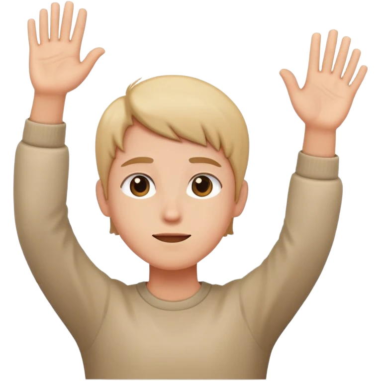 Hand ups as if your not trying to start problems emoji