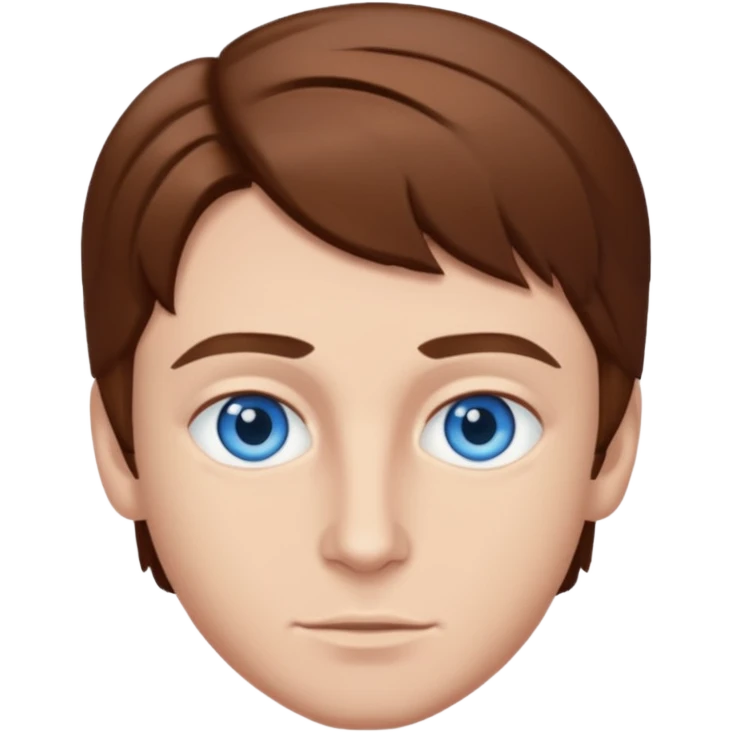 Mikey Graham with blue eyes, brown hair emoji