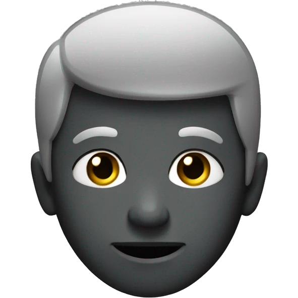 dark gray sily face emoji
