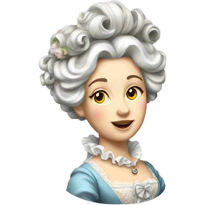 Rococo lady emoji