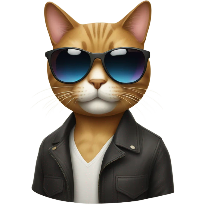 Cat with sunglasses emoji