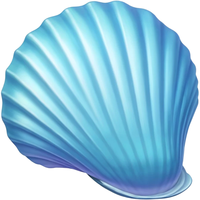 Light blue seashell emoji