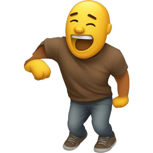 Knee slapping emoji