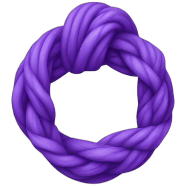 purple knot emoji