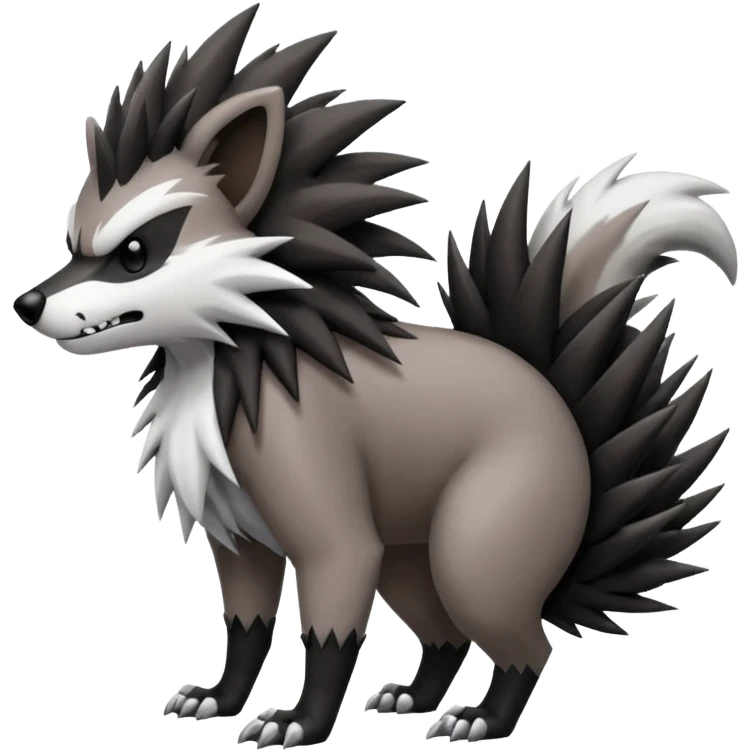 Obstagoon-Zigzagoon-Rocruff-fusion emoji