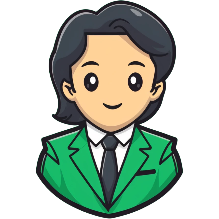 green business suit with shoulder pads emoji