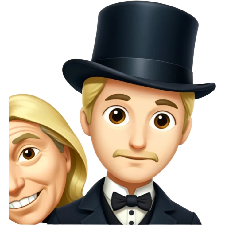 Detective with a tophat emoji