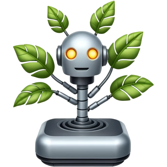 robotic plant emoji