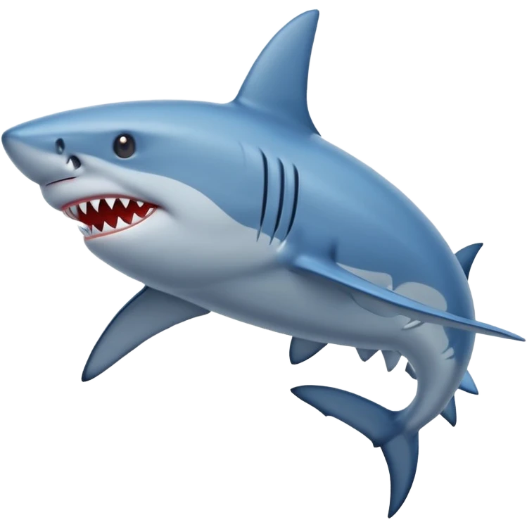 Shark hype blue emoji