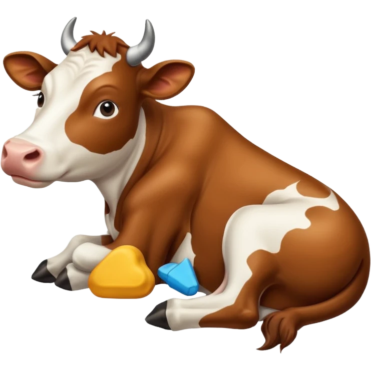 Lying cow emoji