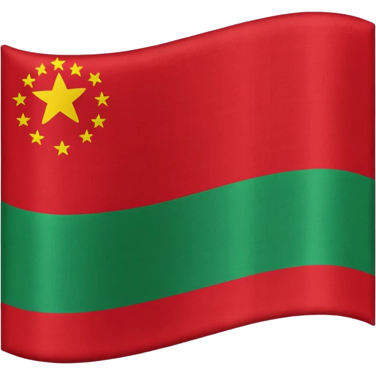 plain Flag with Red, Black and Green horizontal stripes flag  with no flag pole emoji