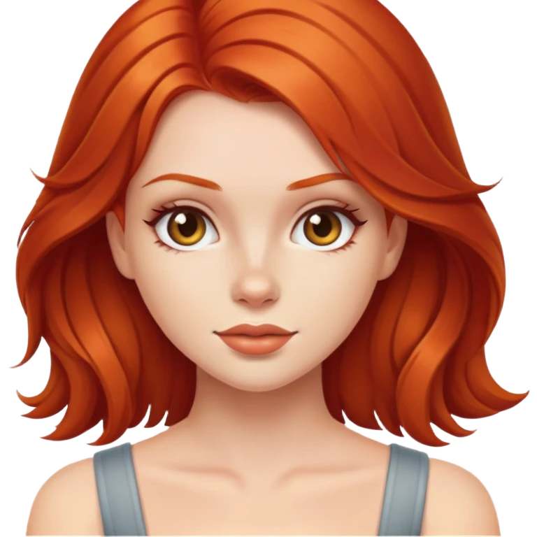 Faça uma garota gostosona ruiva emoji