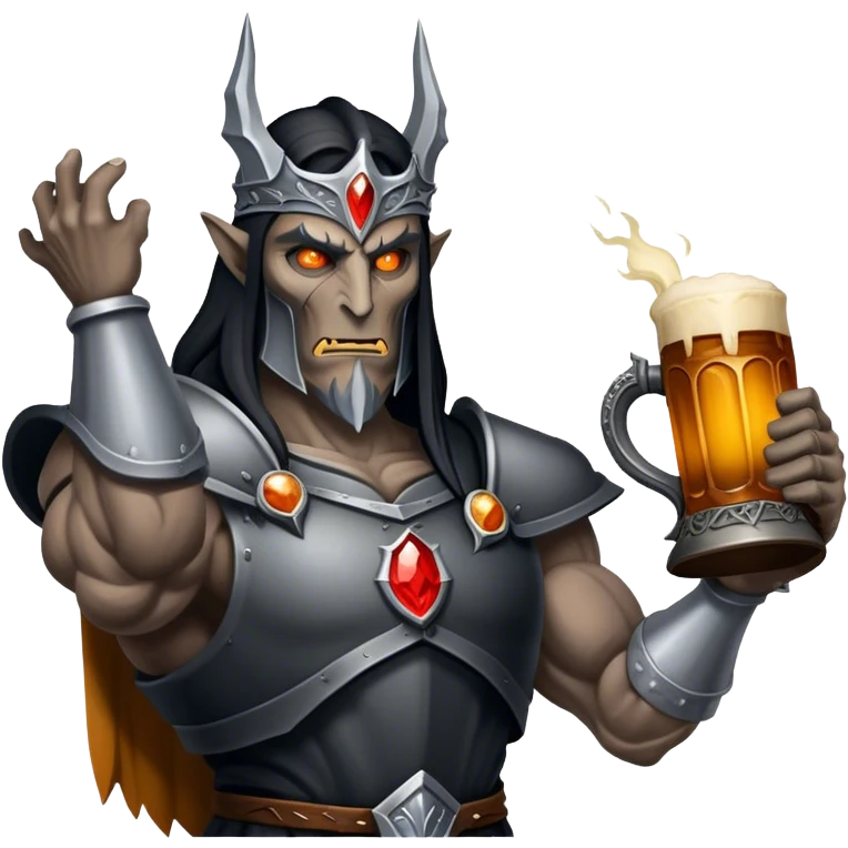 sauron holding a stein emoji