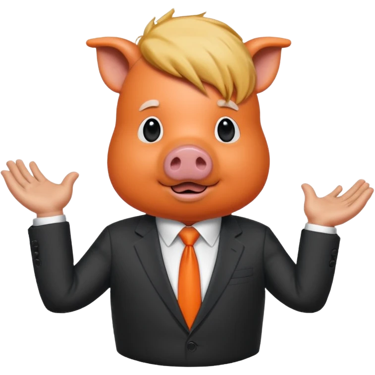 Trump pig emoji