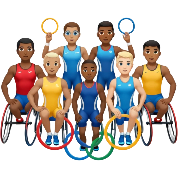 paralympic games avec les anneaux emoji