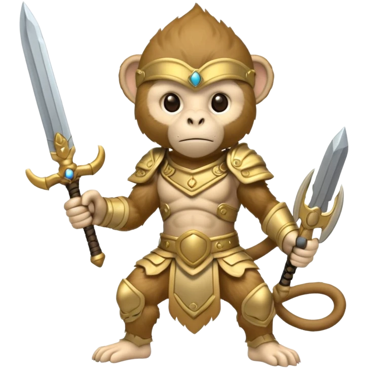 air elemental white monkey warior emoji