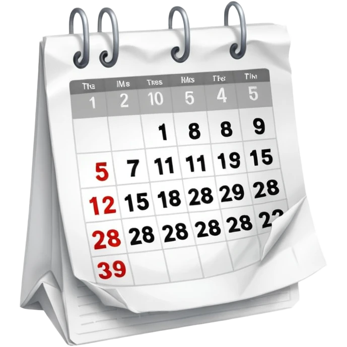 calendar cancelled emoji