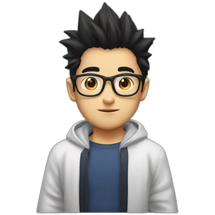 Son gohan with glasses emoji