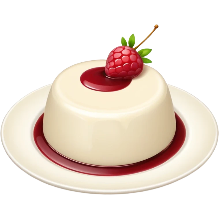 panna cotta on dish emoji