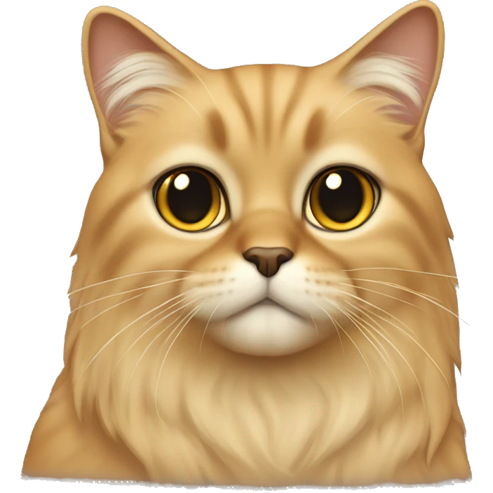 honey beige persa cat  emoji