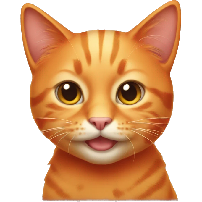 Orange cat emoji