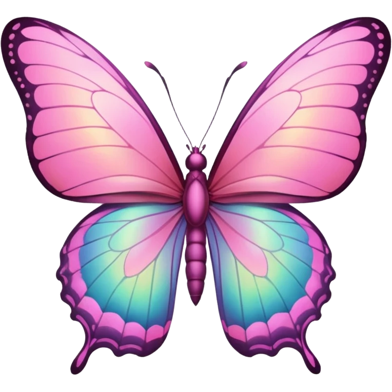pink butterfly emoji
