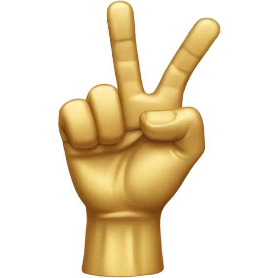 golden hand pointing emoji