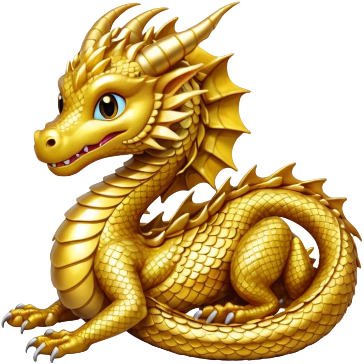 small gold dragon emoji