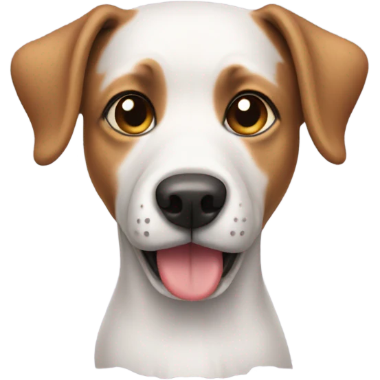 Dog wearing with a top clothes emoji
